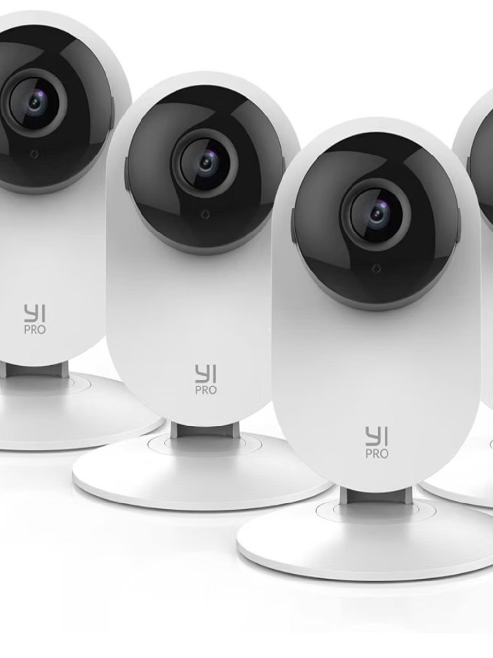 Pro White Indoor Security Camera - AI Motion Detection